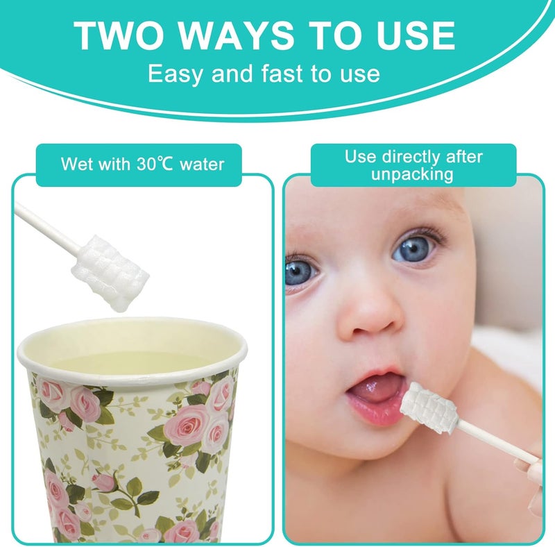JJOVCE Baby Tongue Cleaner,Disposable Baby Mouth Cleaner, Soft Gauze Toohthbrush Newborn Oral Cleaning Stick Dental Care for 0-36 Month(500pcs) - Image 4